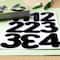12 Pack: Black Rounded Number Stickers by Recollections™